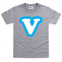 initial v kids t shirt