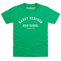 inspired by rick and morty harry herpson high school kids t shirt
