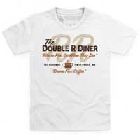inspired by twin peaks double r diner kids t shirt