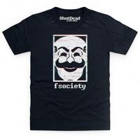 inspired by mr robot fsociety kids t shirt