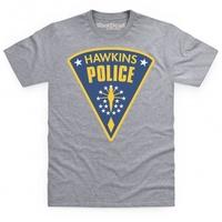 inspired by stranger things hawkins police t shirt