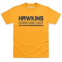 Inspired By Stranger Things - Hawkins Power And Light T Shirt