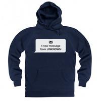 inspired by black mirror unknown message hoodie