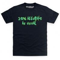 inspired by rick and morty 20 percent accurate t shirt