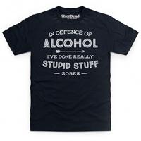 In Defence Of Alcohol Clean T Shirt