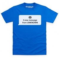 inspired by black mirror unknown message t shirt