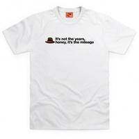 inspired by indiana jones mileage t shirt