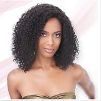 In Stock 10-30inch Afro Kinky Curly Lace Front Wigs 130 Density Brazilian Virgin Human Hair U Part Wig For Black Women