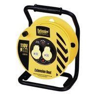 INDUSTRIAL TRADE CABLE REEL 110V, 2 GANG - 50 METRES CABLE