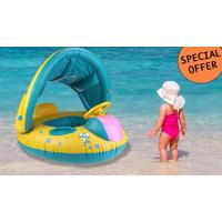 Inflatable Baby Float Boat With Sunshade