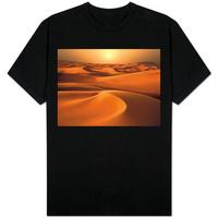 Intense Sun over sand dunes around Dubai