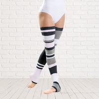 Intermezzo Long Striped Leg Warmers