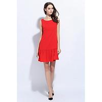 inplus womens daily casual going out cute a line dresssolid round neck ...