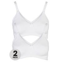 intimates solutions pack of two nursing bras