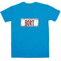 Inspired By The Simpsons T Shirt - Bort License Plate