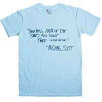 Inspired By The Office T Shirt - Wayne Gretzky Quote