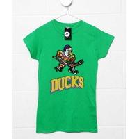 Inspired By The Mighty Ducks Womens T Shirt - Mighty Ducks Logo