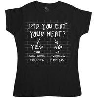 Inspired By Pink Floyd Women\'s T Shirt - No Meat No Pudding