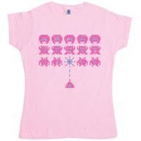 invaders womens t shirt