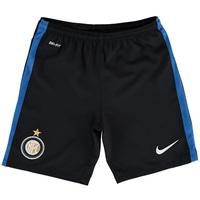 Inter Milan Home Shorts 2015/16 - Kids Black