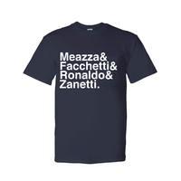 inter milan football legends t shirt navy