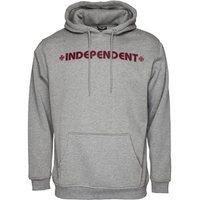 Independent Bar Cross Hooded Sweat - Dark Heather