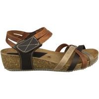 interbios happy colours womens sandals in brown