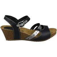 interbios buckle womens sandals in blue