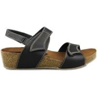 interbios interbio crazy triple velcro womens sandals in black