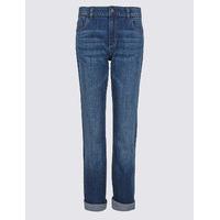 Indigo Collection Mid Rise Straight Leg Jeans