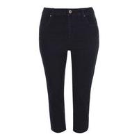 Indigo Denim Cropped Jeans, Navy