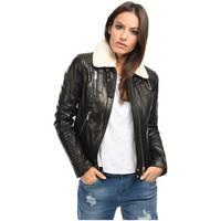 Intuitions Paris Jacket WILLOW women\'s Leather jacket in black