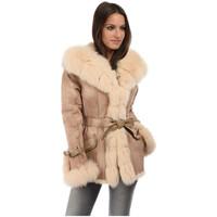 Intuitions Paris Coat PARIS women\'s Jacket in BEIGE