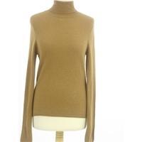 In Size Medium Brown Long Sleeved Cashmere jumper