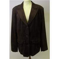 intown size l brown jacket