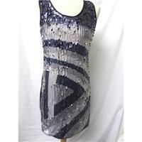 Influence - Size: 10 - Black with sequins - Mini dress