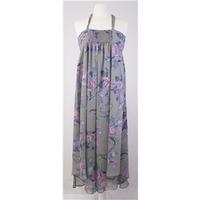 indigo size 16 multicoloured floral patterned summer dress