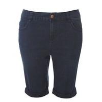 Indigo Basic Denim Shorts, Denim