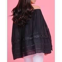 india black off shoulder bohemian gypsy style top