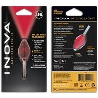 INOVA MICROLIGHT CLEAR/RED (RED LED - LITHIUM)