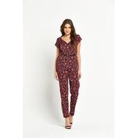 Influence Printed Jumpsuit With Belt