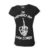 In Memory Of When I Cared T-Shirt - Size: M