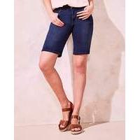 indigo shape sculpt denim shorts