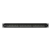 Intellinet Cat6 24 Port Shielded Patch Panel Black (720038)