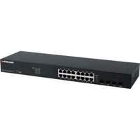Intellinet 16-port Web-managed 10/100/1000 Gigabit Ethernet Network Switch With 4 Sfp Ports 19 Inch Rackmount Black (560801)