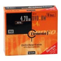 Intenso DVD+RW 4, 7GB 120min 4x 10pk Slim Case