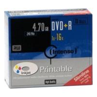 Intenso DVD+R 4, 7GB 120min 16x printable 10pk Slim Case