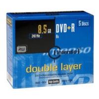 intenso dvdr dl 8 5gb 240min 8x 5pk jewel case