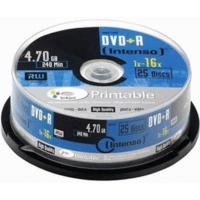 Intenso DVD+R 4, 7GB 120min 16x printable 25pk Spindle