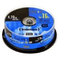 intenso dvdr 4 7gb 120min 16x 25pk spindle